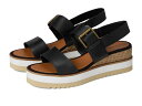 【送料無料】 ラッキーブランド レディース ヒール シューズ Turoma Platform Wedge Sandals Black