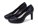 【送料無料】 クラークス レディース ヒール シューズ Ambyr Joy Navy Leather
