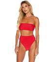 【送料無料】 ビーチライオット レディース トップのみ 水着 Kelsey Top Red