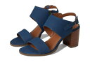 【送料無料】 ラッキーブランド レディース ヒール シューズ Dinzin Double Band Heeled Sandals Dark Chambray