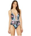 【送料無料】 シーフォリー レディース 上下セット 水着 Water Garden Maillot One-Piece Black