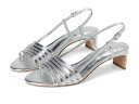 【送料無料】 ヴィンスカムート レディース ヒール シューズ Layton Strappy Kitten Heel Sandals Lux Silver