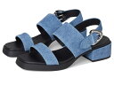 【送料無料】 エアロソールズ レディース ヒール シューズ Dantay Blue Jean Denim Suede