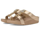 【送料無料】 フィットフロップ レディース ヒール シューズ Halo Bead-Circle Metallic H-Bar Slides Metallic L...