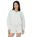 【送料無料】 スウェッティベティ レディース パーカー・スウェット アウター Revive Crop V-neck Lily White