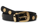 【送料無料】 メイドウェル レディース ベルト アクセサリー Clean Western Belt True Black Multi/Gold