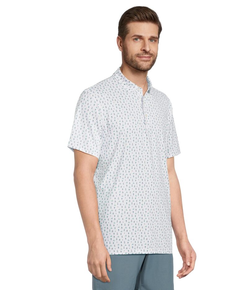 【送料無料】 ヴァインヤードヴァインズ メンズ シャツ トップス Short Sleeve Palmero Polo Golfers White Cap