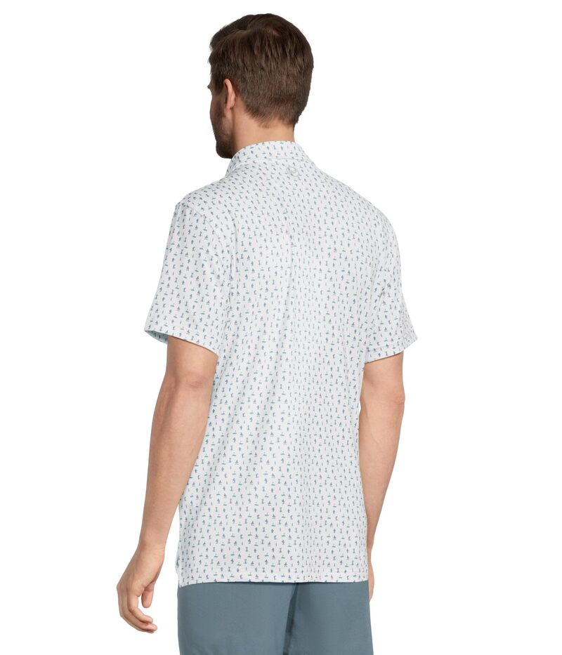 【送料無料】 ヴァインヤードヴァインズ メンズ シャツ トップス Short Sleeve Palmero Polo Golfers White Cap