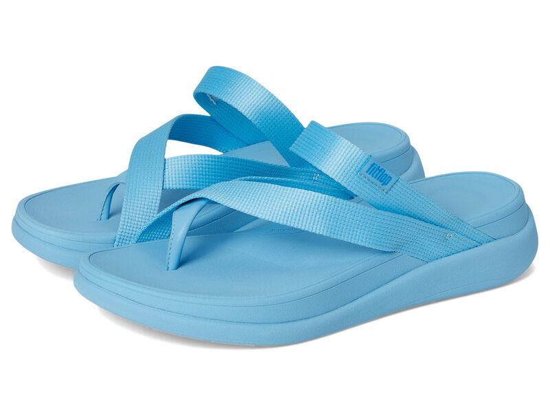 フィットフロップ レディース シューズ サンダル FitFlop F-Mode Go Webbing Flatform Sling Toe-Post Sandals Bondi Blue ブルー