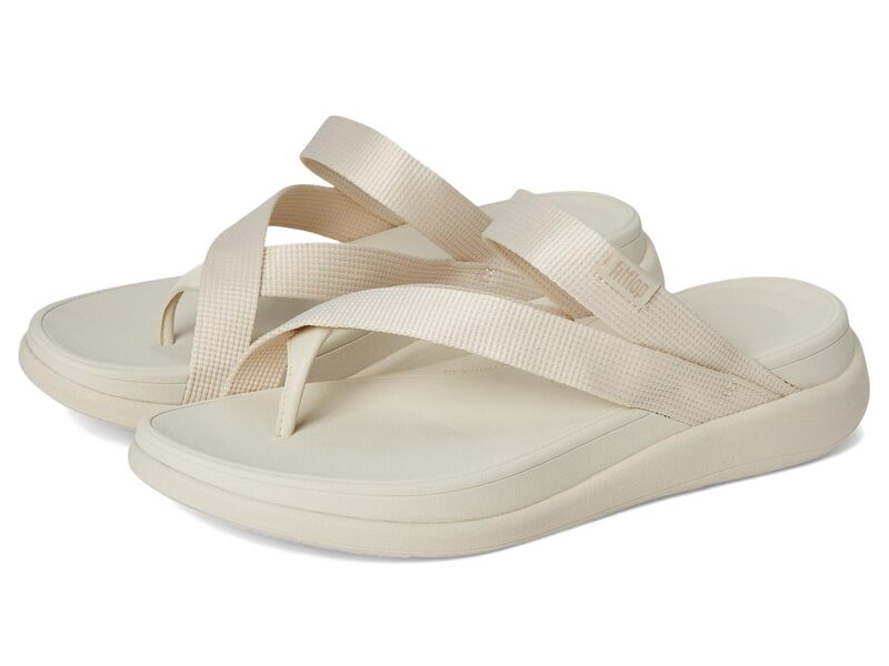 フィットフロップ レディース シューズ サンダル FitFlop F-Mode Go Webbing Flatform Sling Toe-Post Sandals Paris Beige ベージュ