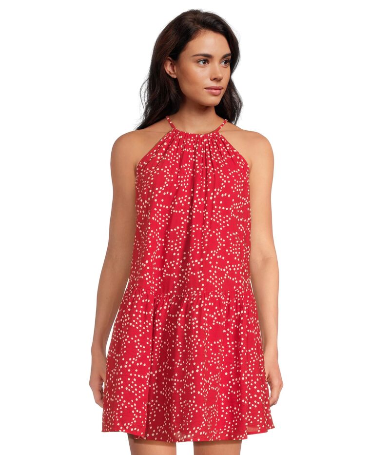 メイドウェル レディース トップス ワンピース ミニワンピース ミニ コットン Madewell Aubriella Mini Dress - Cotton Viscose Festival Red レッド(4)
