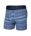 【送料無料】 サックスアンダーウェアー メンズ ボクサーパンツ アンダーウェア Droptemp Cooling Cotton Boxer Brief Fly 19Th Hole Stripe/Blue