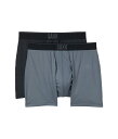 【送料無料】 サックスアンダーウェアー メンズ ボクサーパンツ アンダーウェア Quest Quick Dry Mesh Boxer Brief Fly 2-Pack Turbulence/Black II