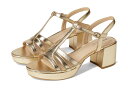 【送料無料】 ライフストライド レディース サンダル シューズ Rio Platino Gold Faux Leather