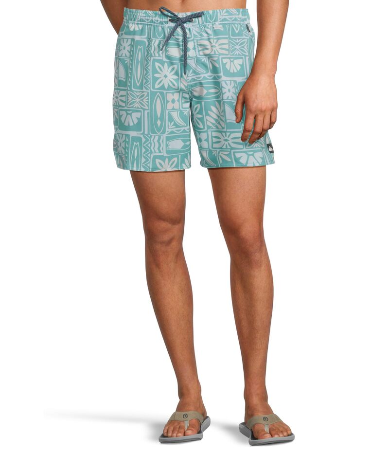 【送料無料】 クイックシルバー メンズ ハーフパンツ・ショーツ 水着 Borderline 17 Volley Beach Blue