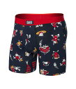 【送料無料】 サックスアンダーウェアー メンズ ボクサーパンツ アンダーウェア Vibe Xtra Super Soft Boxer Brief Fly Party Foul/Dark Ink