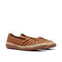【送料無料】 クラークス レディース サンダル シューズ Elaina Petal Tan Suede