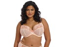 【送料無料】 エロミ レディース ブラジャー アンダーウェア Himari Embroidered Underwire Plunge Bra Peach Whisper