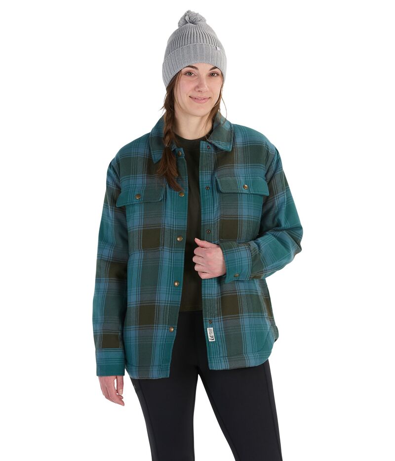 【送料無料】 マーモット レディース コート アウター Ridgefield Sherpa Flannel Jacket Dark Jungle