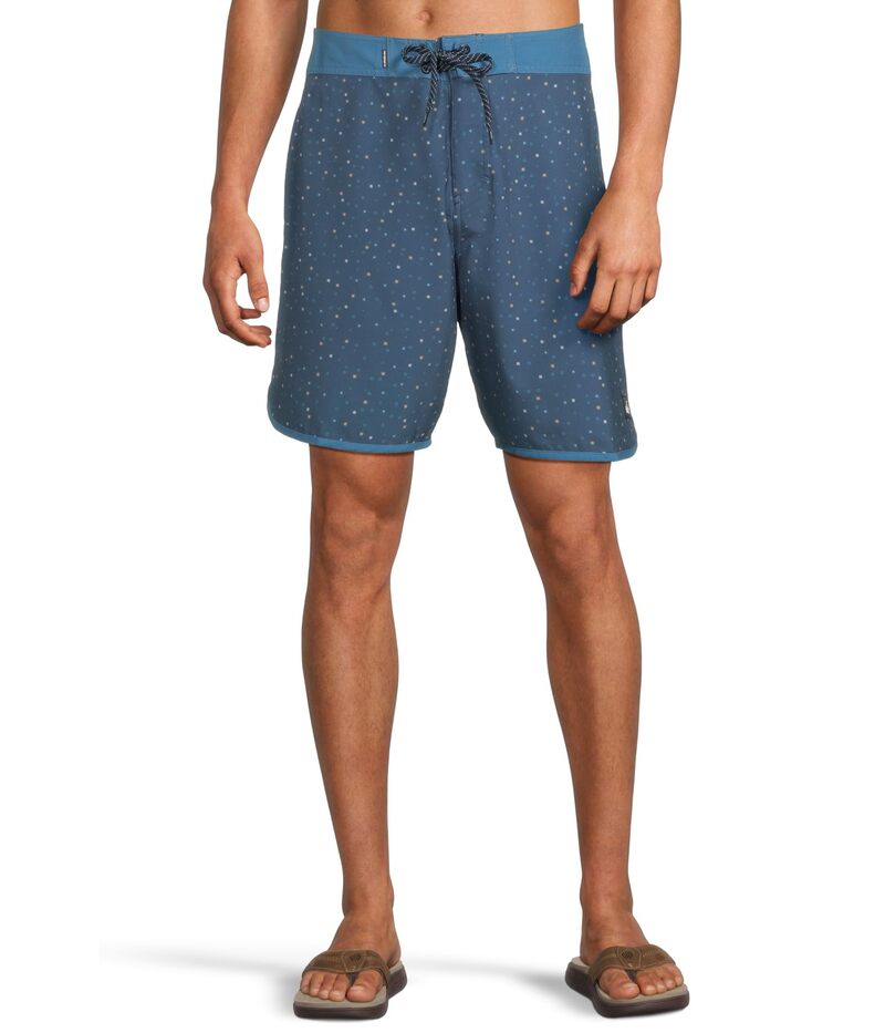 【送料無料】 クイックシルバー メンズ ハーフパンツ・ショーツ 水着 Surfsilk Scallop 19 BoardShorts American Navy