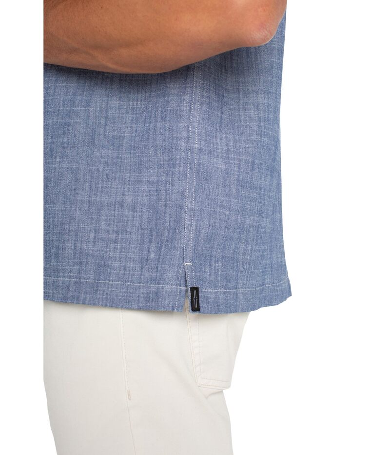 【送料無料】 リヴァプール ロサンゼルス メンズ シャツ トップス Short Sleeve Flap Pocket Button Up Shirt Chambray