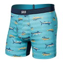 【送料無料】 サックスアンダーウェアー メンズ ボクサーパンツ アンダーウェア Droptemp Cooling Mesh Boxer Brief Fly Trophy Catch/Turquoise