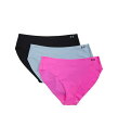 【送料無料】 アンダーアーマー レディース パンツ アンダーウェア Seamless Bikini - 3 PK Solid Rebel Pink