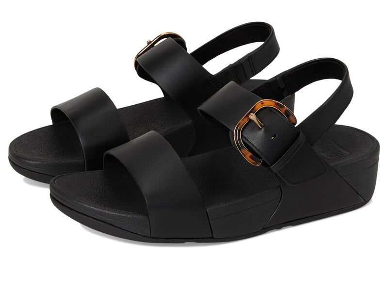 フィットフロップ レディース シューズ サンダル レザー FitFlop LULU Adjustable Leather Back-Strap Sandals All Black ブラック