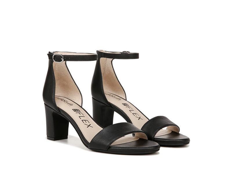 【送料無料】 ライフストライド レディース ヒール シューズ Florence Ankle Straps Black