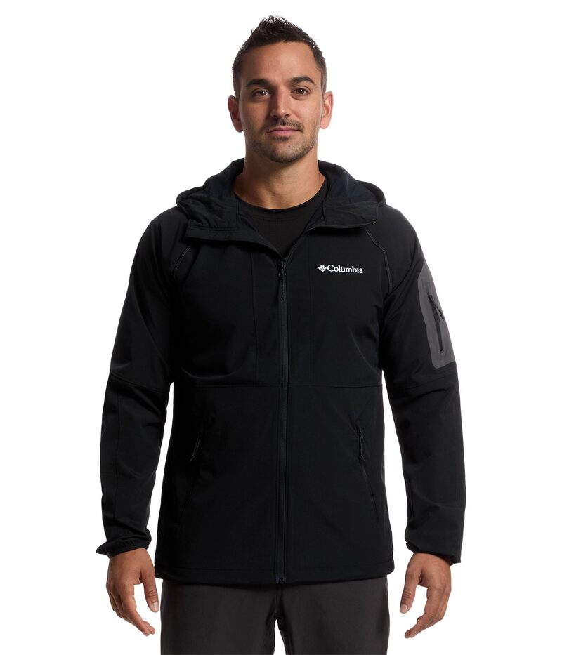 【送料無料】 コロンビア メンズ コート アウター Tall Heights II Hooded Softshell Black