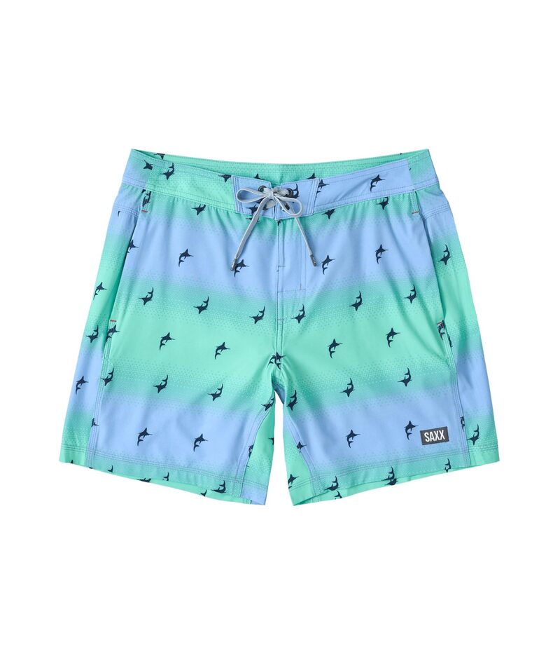 サックスアンダーウェアー メンズ 水着 ハーフパンツ・ショーツ SAXX UNDERWEAR Betawave 2-in-1 17" Boardie with Hydro Liner Sailfish Ombre/Multi マルチカラー