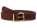 【送料無料】 メイドウェル レディース ベルト アクセサリー The Essential Suede Belt Chocolate Raisin
