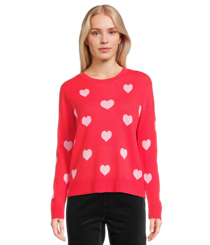 リリーピュリッツァー レディース アウター ニット・セーター Lilly Pulitzer Tensley Sweater Rococo Red Hearts Jacquard レッド
