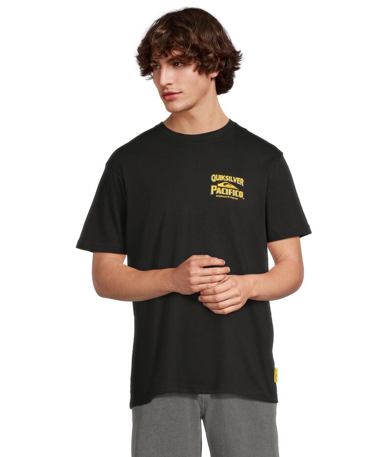 クイックシルバー メンズ トップス シャツ Tシャツ Quiksilver Pacifico Signage Short Sleeve Screen ..