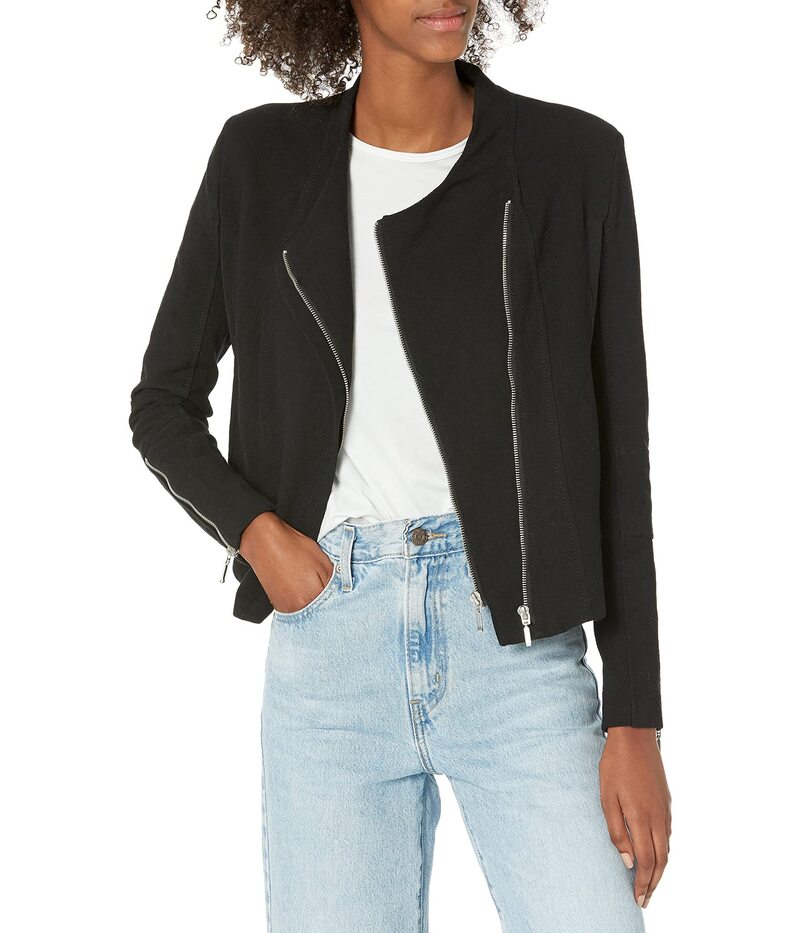 ブランクニューヨーク レディース アウター コート メッシュ ジャケット Blank NYC Moto Jacket with M..
