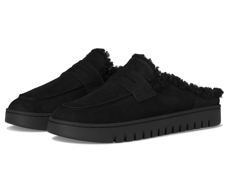 バイオニック レディース シューズ サンダル VIONIC Uptown Mule Mules Black Nub Leather ブラック