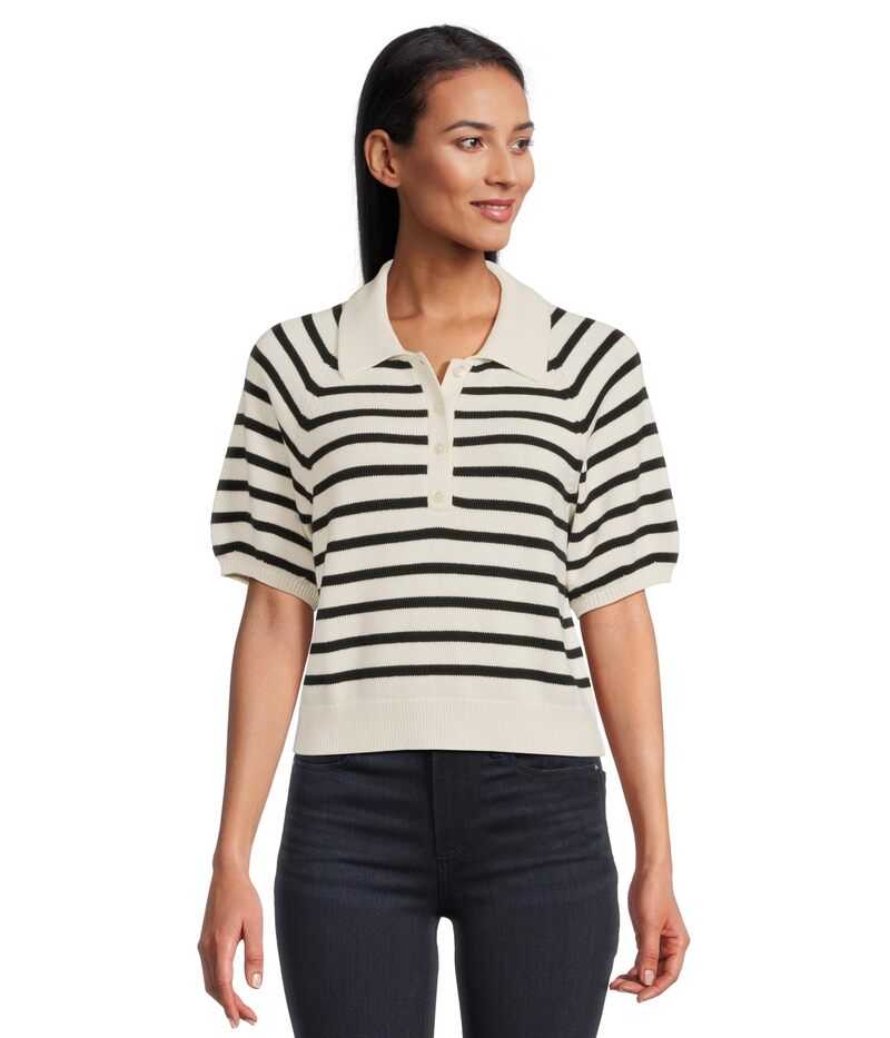 ペイジ レディース トップス シャツ Paige Birch Top Antique White/Black ホワイト