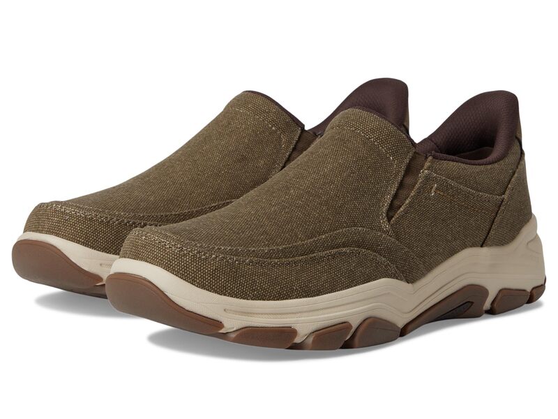 ロックポート メンズ シューズ サンダル Rockport Reece Brown Canvas ブラウン