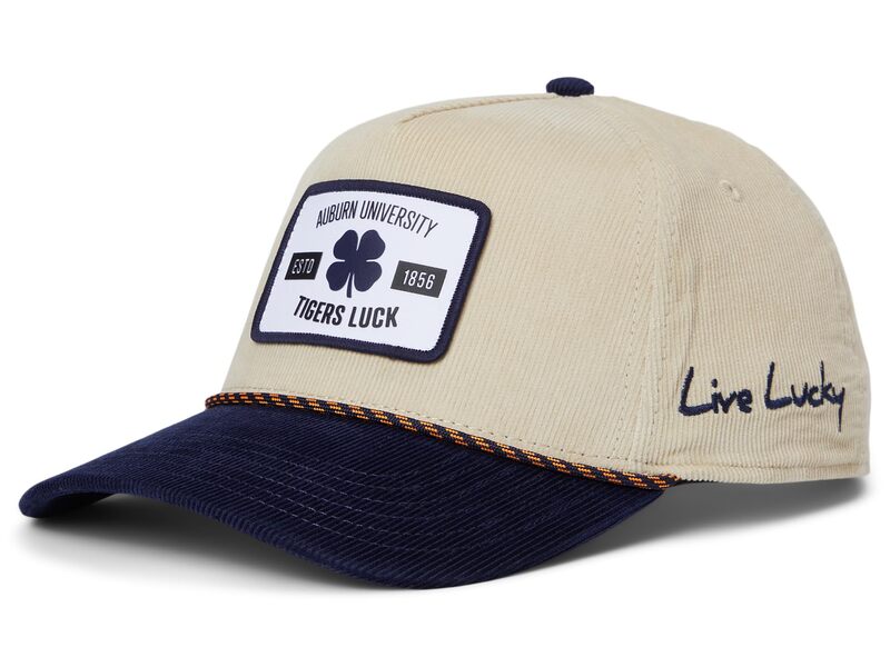 ブラック クローバー メンズ アクセサリー 帽子 Black Clover Auburn Legacy Adjustable Snapback Hat Natural/Navy/Corduroy With Rope Hd Patch ネイビー