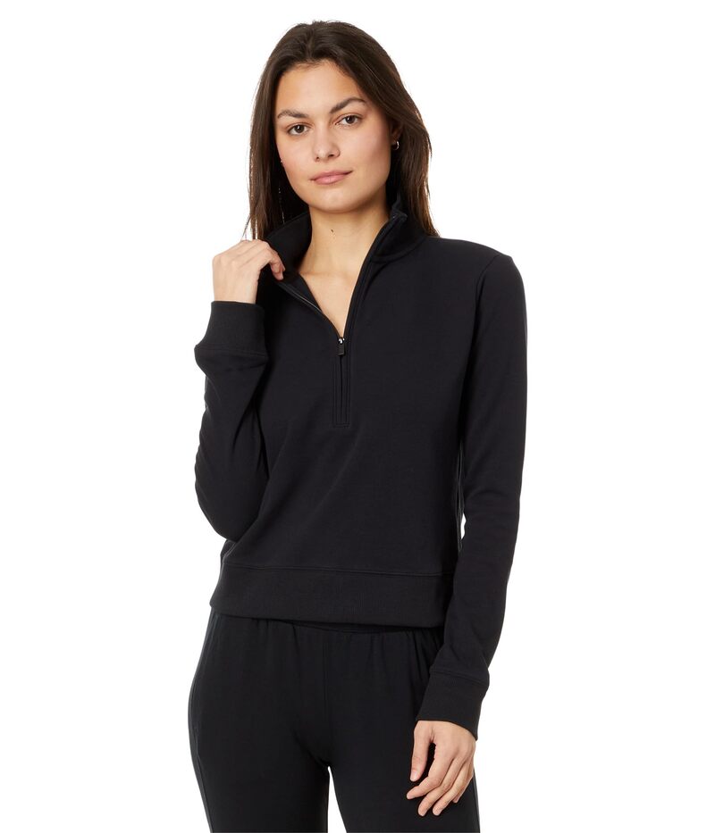 トラビスマヒュー レディース アウター コート TravisMathew Cloud 1/2 Zip Black ブラック(4)