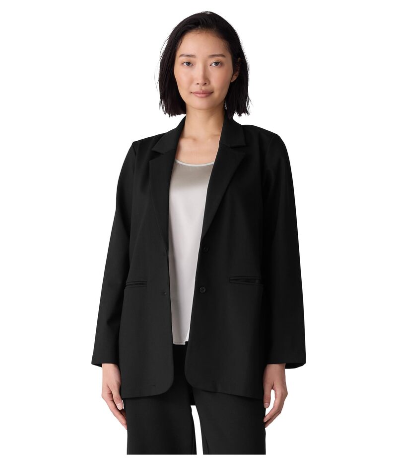 エイリーンフィッシャー レディース アウター コート ブレザー Eileen Fisher Washable Flex Ponte Lon..