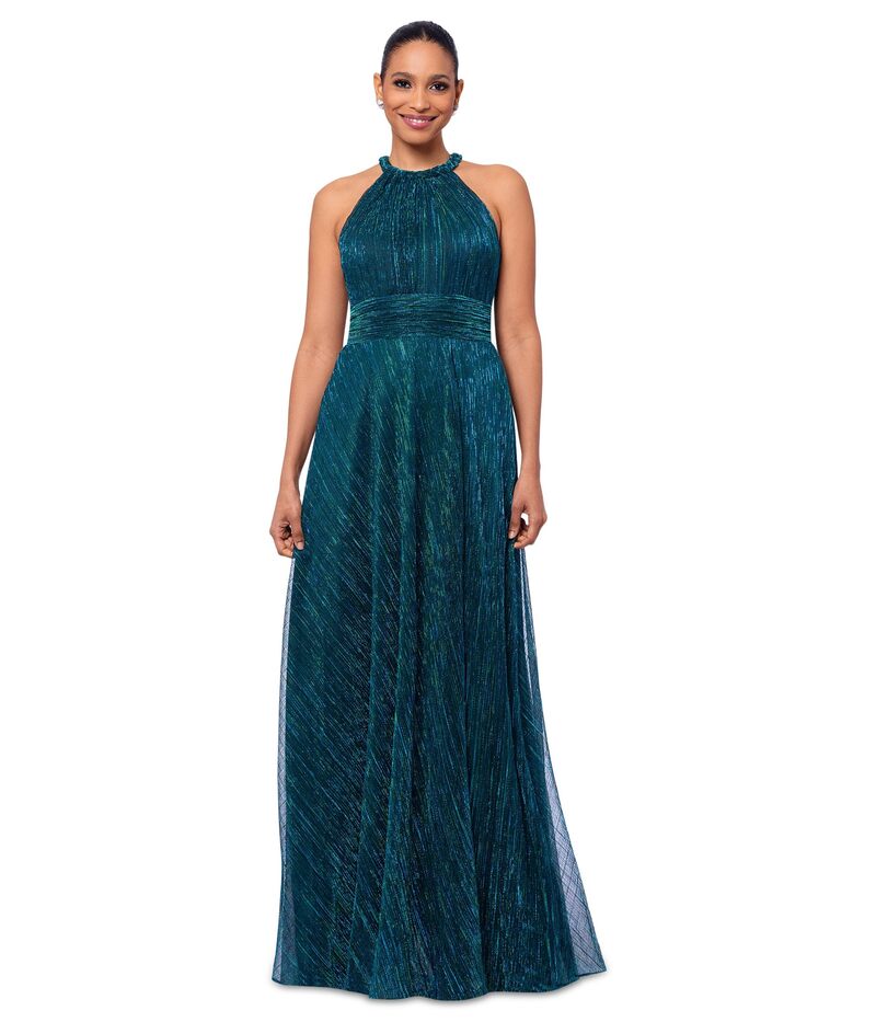 ベッツィアンドアダム レディース トップス ワンピース ホルター Betsy & Adam Long braided halter ti..