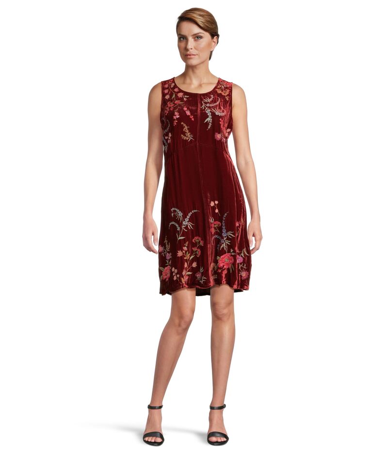 ジョニーワズ レディース トップス ワンピース ベルベット Johnny Was Velvet Chevron Tank Dress Mayr..