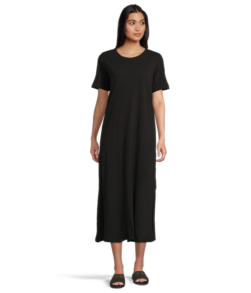 エイリーンフィッシャー レディース トップス ワンピース クルーネック Eileen Fisher Crew Neck Dress..