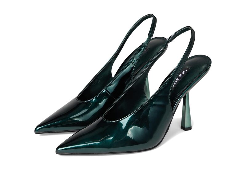 ナインウェスト レディース シューズ ヒール Nine West Kates Teal Mirror Metallic ティール