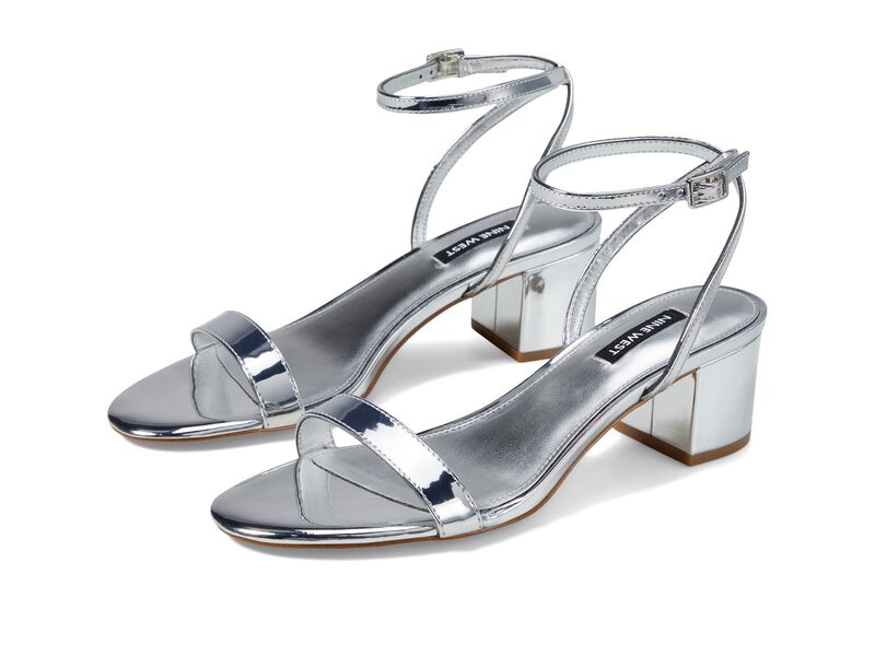 ナインウェスト レディース シューズ ヒール Nine West Allora Silver Mirror Metallic シルバー