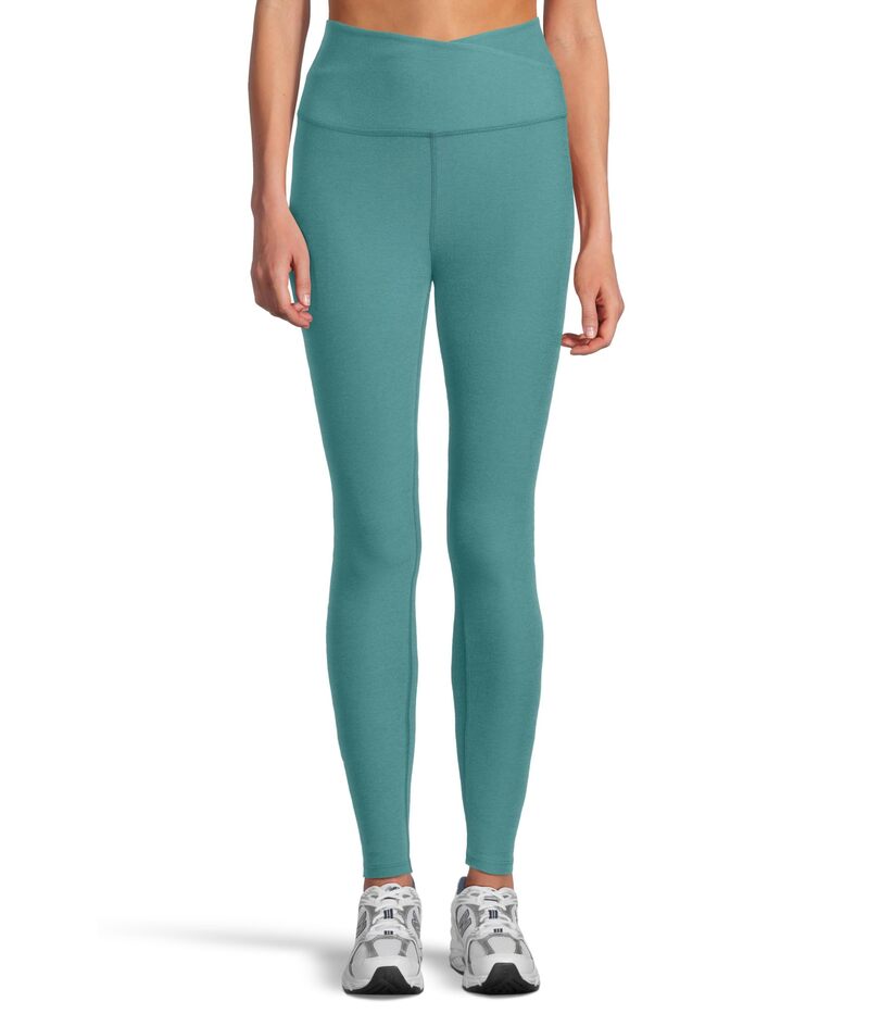 楽天ReVida 楽天市場店ビヨンドヨガ レディース ボトムス カジュアルパンツ ミディ レギンス Beyond Yoga Spacedye At Your Leisure High Waisted Midi Leggings Deep Aqua Heather ヘザー