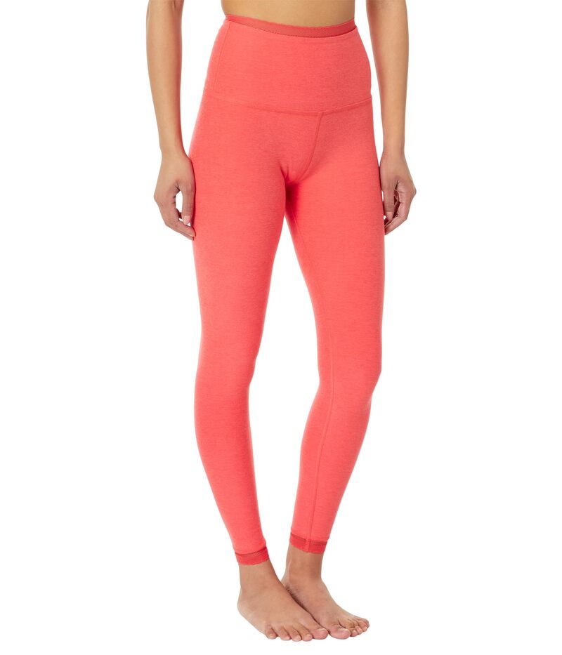 楽天ReVida 楽天市場店ビヨンドヨガ レディース ボトムス カジュアルパンツ ミディ レギンス ハイウエスト Beyond Yoga Spacedye Allure High-Waisted Midi Leggings Red Asheather ヘザー