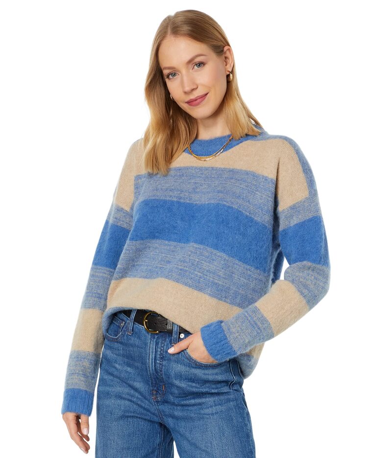 楽天ReVida 楽天市場店メイドウェル レディース アウター ニット・セーター Madewell Fiji Space Dye Stripe Pullover Sky Space Dye ストライプ