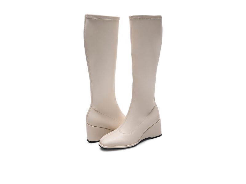 エアロソールズ レディース シューズ ブーツ・レインブーツ Aerosoles Angela Eggnog Stretch Faux Lea..